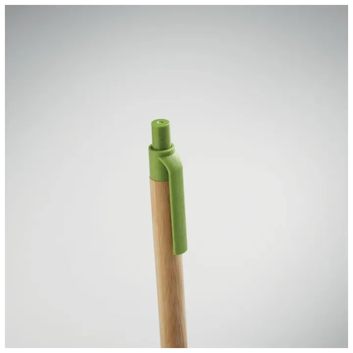 Push button ball pen in bamboo - MO2635 (MOCN#09)